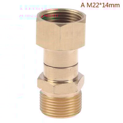 Mașină de spălat cu înaltă presiune Conector articulație pivotantă Racord pentru furtun M22 14/15mm Racord filet Rotație de 360 de grade Conector pentru pulverizator furtun