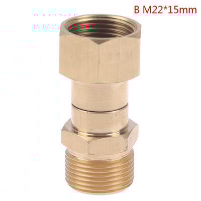 Mașină de spălat cu înaltă presiune Conector articulație pivotantă Racord pentru furtun M22 14/15mm Racord filet Rotație de 360 de grade Conector pentru pulverizator furtun