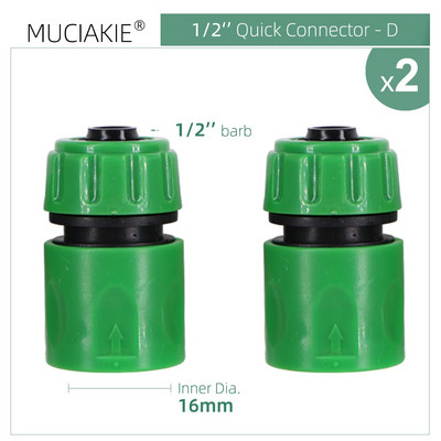 2 DB kerti tömlőcsap gyorscsatlakozó 1/8'' 1/4'' 1/2'' 3/4'' kerti csatlakozó adapter otthoni öntözés öntözés szerelvény csőcsatlakozója