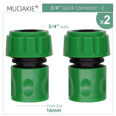 2 DB kerti tömlőcsap gyorscsatlakozó 1/8'' 1/4'' 1/2'' 3/4'' kerti csatlakozó adapter otthoni öntözés öntözés szerelvény csőcsatlakozója