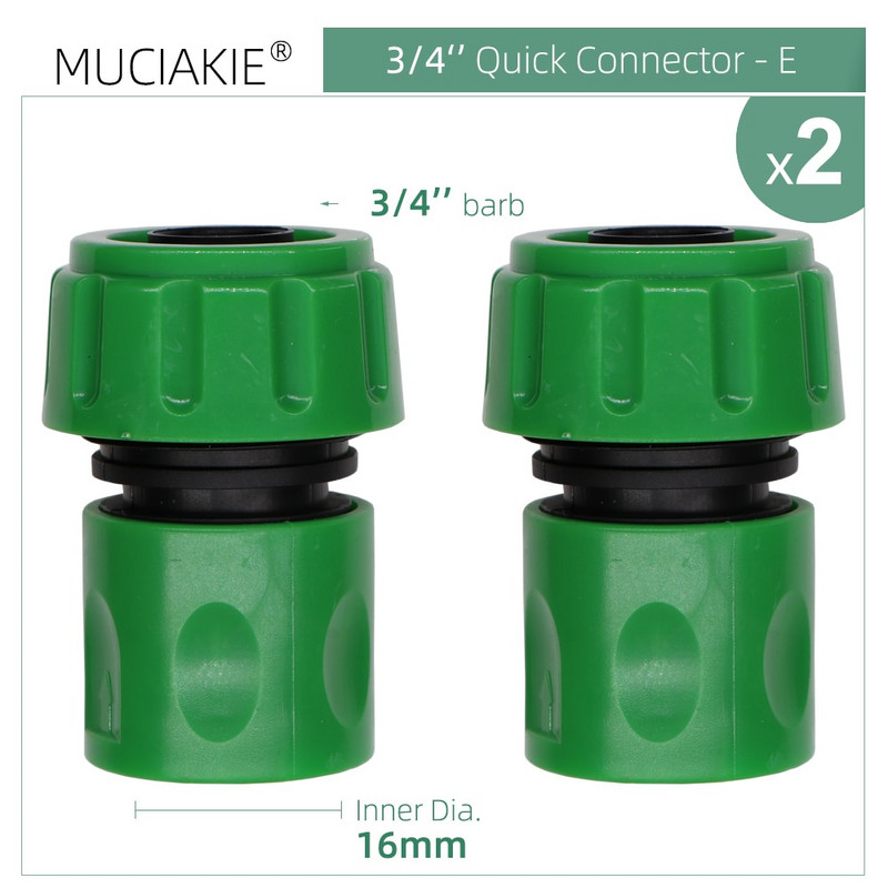 2 DB kerti tömlőcsap gyorscsatlakozó 1/8'' 1/4'' 1/2'' 3/4'' kerti csatlakozó adapter otthoni öntözés öntözés szerelvény csőcsatlakozója