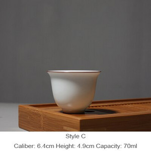PINNY matt fehér porcelán teáscsésze kerámia pigmentált teáscsészék Kiváló minőségű kung fu teáskészlet Retro teaszertartási kiegészítők