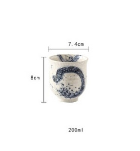 ANTOWALL ceașcă de ceai în stil japonez, din ceramică, pictată manual, ceașcă de apă coreeană Kungfu