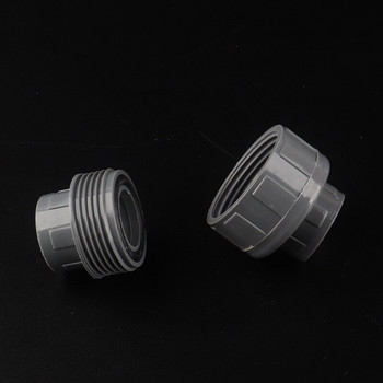 1 τμχ PVC 20mm 25mm 32mm 40mm Pipe Union Connector for Garden Irigation Water Tank Joint Water Pipe Straight Connector