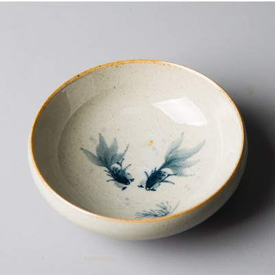 Vintage kézzel festett garnélarák kínai kerámia csészék teáscsésze készlet teásedény Aranyhal tányér teaszertartáshoz teáscsésze edények kávésbögrék