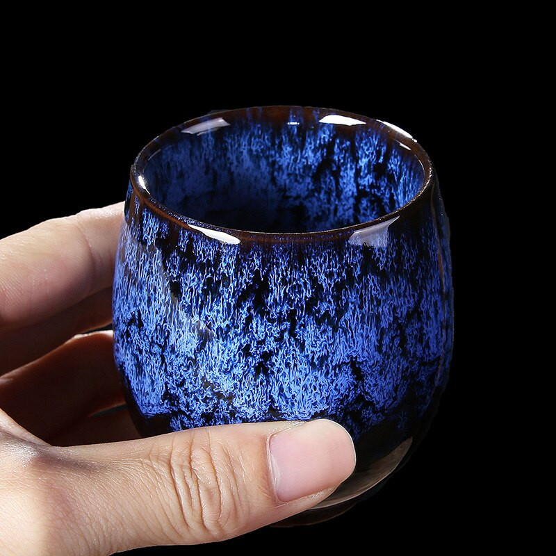Kínai Tenmoku mázas teáscsésze kerámia teáscsésze 150 ml török arab tea eszpresszó kávéscsésze sör bor whisky Szolgáltatások bögre étkészlet