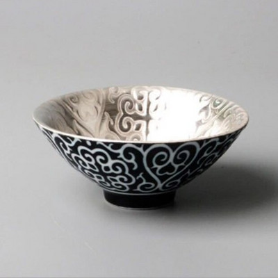 Kreatív 999 Sterling ezüst mesterkupa kerámia teáscsészék irodai kis teástál háztartási, kézzel készített kínai kung fu italos edények