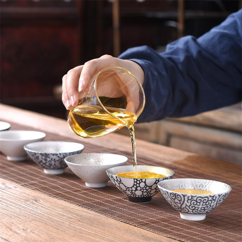 Kreatív 999 Sterling ezüst mesterkupa kerámia teáscsészék irodai kis teástál háztartási, kézzel készített kínai kung fu italos edények