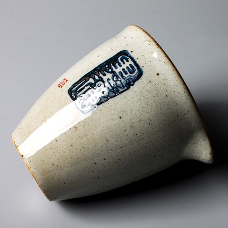 Zen kézzel festett fazekas vásári csésze Kínai kék teás bögrék Kung Fu Vintage tea tengeri kerek ciklus teáscsésze teásedény teásszertartási edény