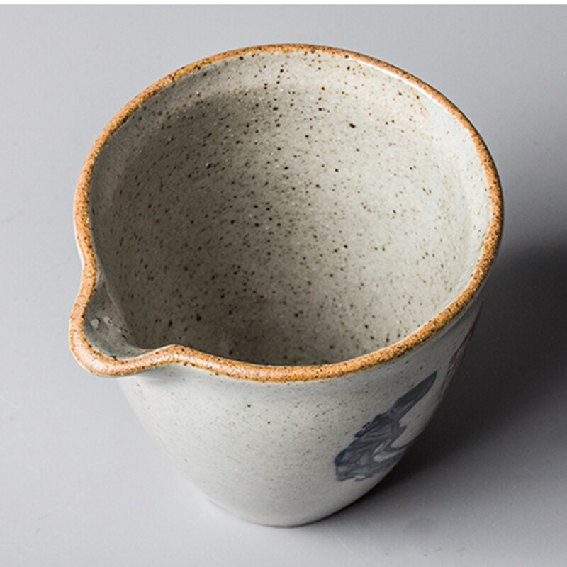 Zen kézzel festett fazekas vásári csésze Kínai kék teás bögrék Kung Fu Vintage tea tengeri kerek ciklus teáscsésze teásedény teásszertartási edény