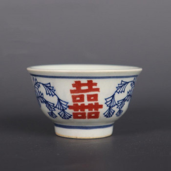 Guangxu Of Qing Dynasty Antique Wedding Ceramic Cups Красив комплект чаши за чай Teaware Curio Tea Bowl for Tea Ceremony Чаша за чай