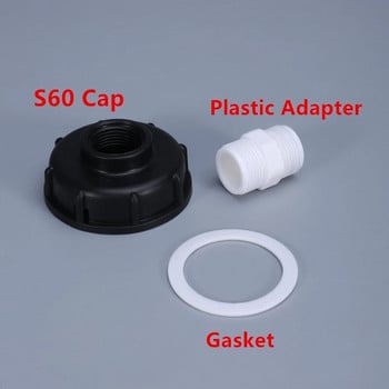 Υψηλής ποιότητας αντάπτορας IBC Tank Adapter 1000L IBC Water Tank Connector Πλαστική προσαρμογή Reducer Fittings Σύνδεσμος σωλήνα οικιακού κήπου