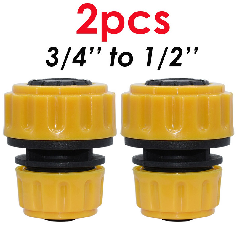 KESLA 2 DB vízcsap tömlő 3/4" - 1/2" adapter szerelvény gyorscsatlakozó csőjavítás univerzális kerti kellékek üvegház