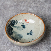 Senovinis rankomis dažytas rašalu tapyba Moliūgų keramikos puodeliai Melionų arbatos puodelių rinkinys Arbatos lėkštė arbatos ceremonijai Gysločio arbatos puodelis Vyno puodeliai