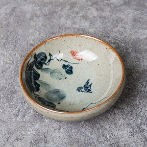 Senovinis rankomis dažytas rašalu tapyba Moliūgų keramikos puodeliai Melionų arbatos puodelių rinkinys Arbatos lėkštė arbatos ceremonijai Gysločio arbatos puodelis Vyno puodeliai