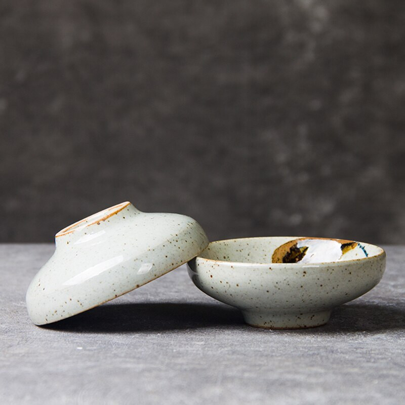 Roșu în glazură ceașcă pictată manual Căni frumoase de cafea Lotus Kung Fu Set de ceai Pește Ceașcă de ceai Ustensil pentru ceremonia de ceai