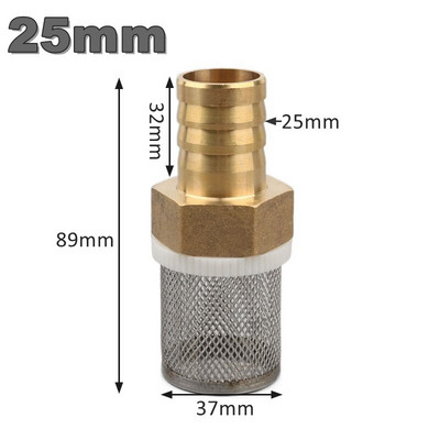 1buc 16 19 25 32mm Furtun Filtru de apă Filtru Pulverizator Pompă de spălare auto Filtru plasă din oțel inoxidabil Filtru plasă