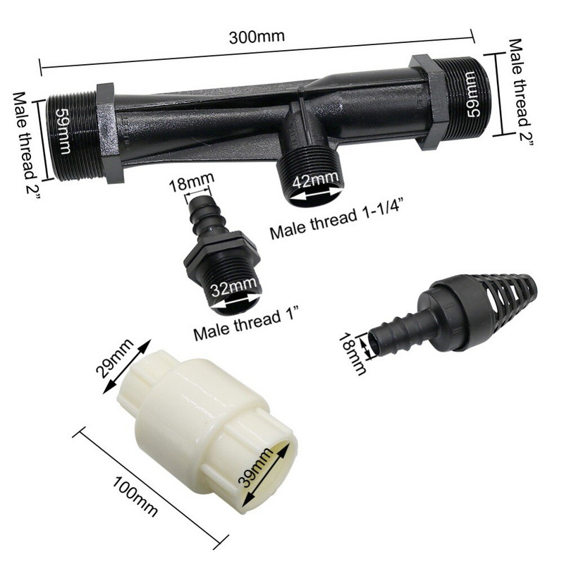 2" Venturi műtrágya befecskendező gép kert mezőgazdaság öntöző öntöző berendezés terasz gyeptrágyázó berendezés 1 db