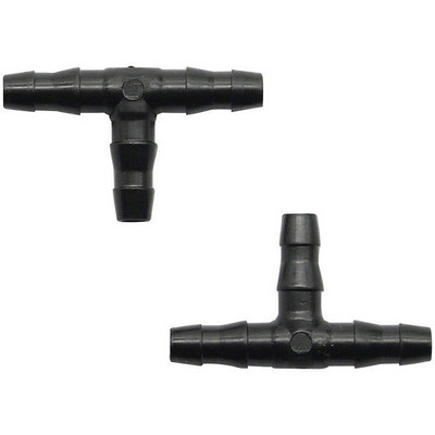 Kit de fitinguri pentru irigare 50 de bucăți Conectori ghimpați pentru irigare prin picurare pentru conectori pentru furtunuri de apă pentru grădină de legume de 1/4 inch