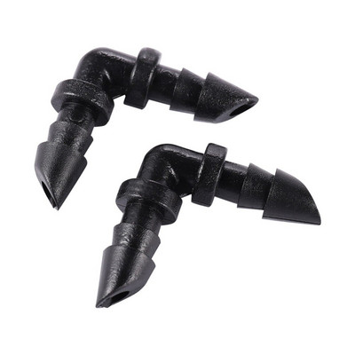 Kit de fitinguri pentru irigare 50 de bucăți Conectori ghimpați pentru irigare prin picurare pentru conectori pentru furtunuri de apă pentru grădină de legume de 1/4 inch