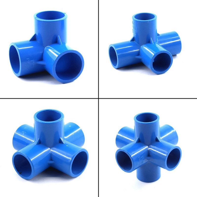 2db 3 szín 20-32 mm-es PVC csőcsatlakozók Kerti vízcső egyforma pólusú csatlakozók Összekötők Otthoni Tárolókonzolok Tartozékok