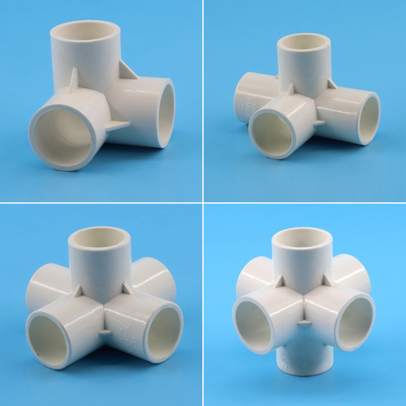2db 3 szín 20-32 mm-es PVC csőcsatlakozók Kerti vízcső egyforma pólusú csatlakozók Összekötők Otthoni Tárolókonzolok Tartozékok