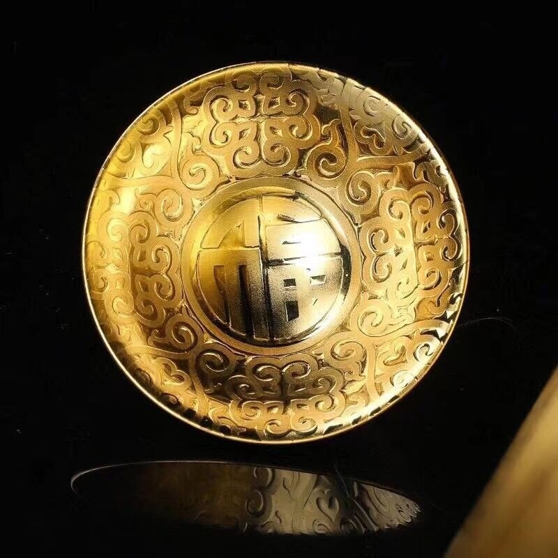 Keramikinė auksinė glazūra Kung Fu Master Cup Kūrybinis porcelianinis mažas arbatos dubuo Paprastas rankų darbo biuro arbatos puodeliai Vandens puodelis Gėrimų indai