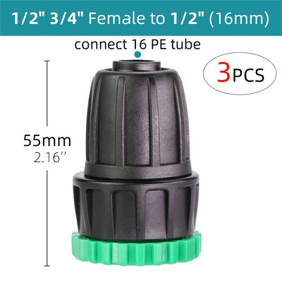 Kertek öntözőcsap csatlakozó tömlőosztók csatlakozó menet 1/2'' 3/4'' - 1/4'' 3/8'' 1/2'' horgas 2-utas 4-utas csőadapter