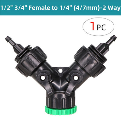 Kertek öntözőcsap csatlakozó tömlőosztók csatlakozó menet 1/2'' 3/4'' - 1/4'' 3/8'' 1/2'' horgas 2-utas 4-utas csőadapter
