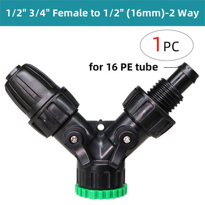 Kertek öntözőcsap csatlakozó tömlőosztók csatlakozó menet 1/2'' 3/4'' - 1/4'' 3/8'' 1/2'' horgas 2-utas 4-utas csőadapter
