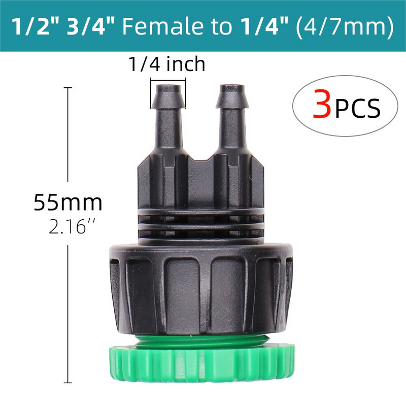 Kertek öntözőcsap csatlakozó tömlőosztók csatlakozó menet 1/2'' 3/4'' - 1/4'' 3/8'' 1/2'' horgas 2-utas 4-utas csőadapter