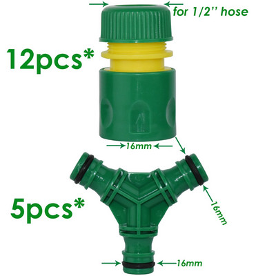 KESLA 1/2 colio žarna sodo čiaupo vandens žarnos vamzdis 16 mm greita jungtis su 1/2 colio ir 3/4 colio adapteriu, remonto laistymo šiltnamis