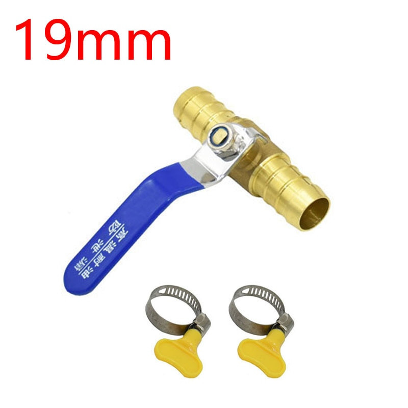 16 mm-es 19 mm-es levegő víztömlő szelep egyenes testű kerti csap Kerti öntözés Barb vízáramlás szabályozó szelep 1db