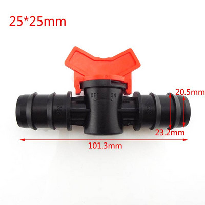 1/2 3/4 kerti öntözőtömlő csap DN15 DN20 öntöző csepegtető vízszelep 16mm 20mm 25mm kerti PE vízzáró csatlakozó daruk