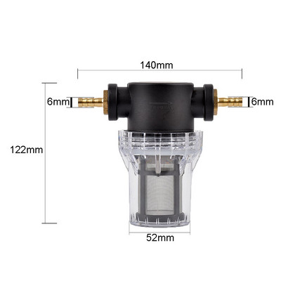 1/2 colio sodo laistymo žarna 80 tinklelio filtras žemės ūkio drėkinimo filtras akvariumo žuvų rezervuaro pagoda varinės jungties vandens siurblio įtempimas