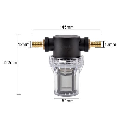 1/2 colio sodo laistymo žarna 80 tinklelio filtras žemės ūkio drėkinimo filtras akvariumo žuvų rezervuaro pagoda varinės jungties vandens siurblio įtempimas