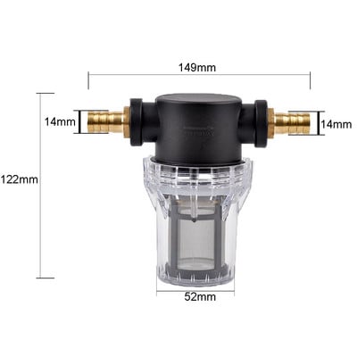 1/2 colio sodo laistymo žarna 80 tinklelio filtras žemės ūkio drėkinimo filtras akvariumo žuvų rezervuaro pagoda varinės jungties vandens siurblio įtempimas