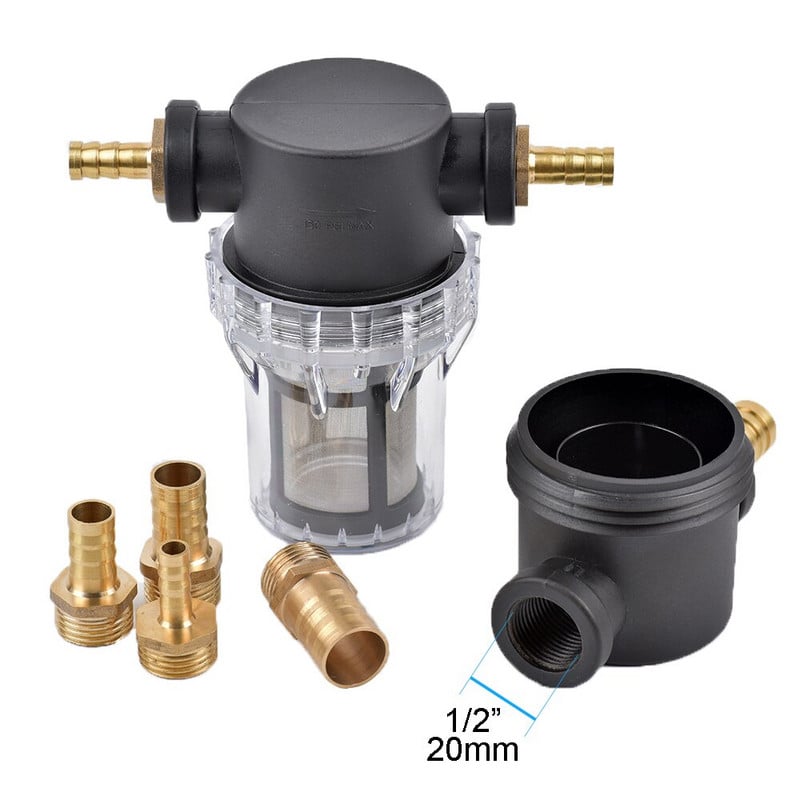 1/2 colio sodo laistymo žarna 80 tinklelio filtras žemės ūkio drėkinimo filtras akvariumo žuvų rezervuaro pagoda varinės jungties vandens siurblio įtempimas