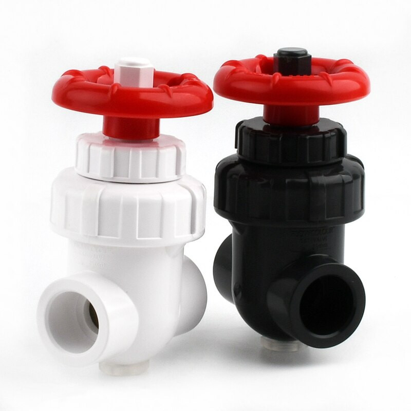 20/25/32/40/50/63mm Aukštos kokybės UPVC sklendė Sodo drėkinimo akvariumo priedai Tikslaus srauto valdymo PVC šliuzo vožtuvas