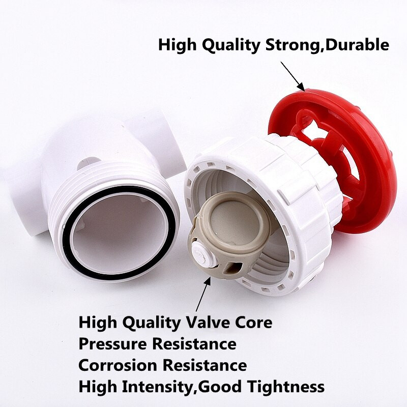 20/25/32/40/50/63mm Aukštos kokybės UPVC sklendė Sodo drėkinimo akvariumo priedai Tikslaus srauto valdymo PVC šliuzo vožtuvas