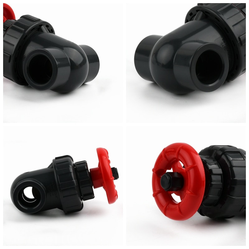 20/25/32/40/50/63mm Aukštos kokybės UPVC sklendė Sodo drėkinimo akvariumo priedai Tikslaus srauto valdymo PVC šliuzo vožtuvas