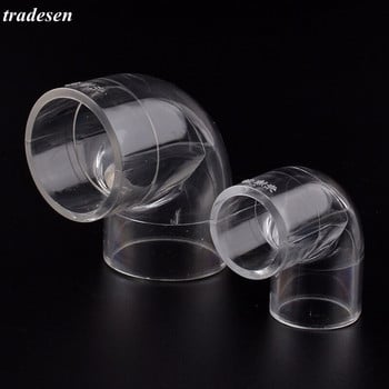 I.D16-50mm Διαφανής ακρυλικός σωλήνας Plexiglass 90 μοιρών σύνδεσμος αγκώνας Κήπος Άρθρωση σωλήνα νερού άρδευσης Άρθρωση σωλήνα ενυδρείου