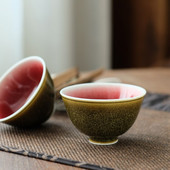 Set de căni de ceai Kung Fu frumos de 80 ml Căni roșii pentru ceremonia ceaiului ceai verde set de ceai 6 persoane taxe