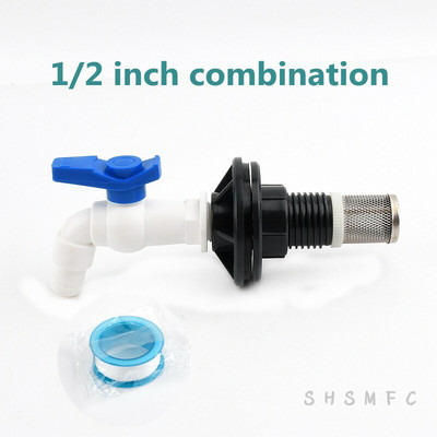 1–8 vnt. 1/2, 3/4, 1 colio UPVC dvigubo sriegio vandens bako jungtys sodo drėkinimo priedai žuvų rezervuaro jungtis