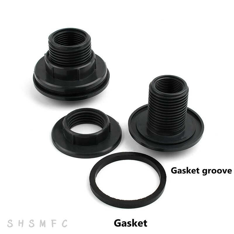 1–8 vnt. 1/2, 3/4, 1 colio UPVC dvigubo sriegio vandens bako jungtys sodo drėkinimo priedai žuvų rezervuaro jungtis