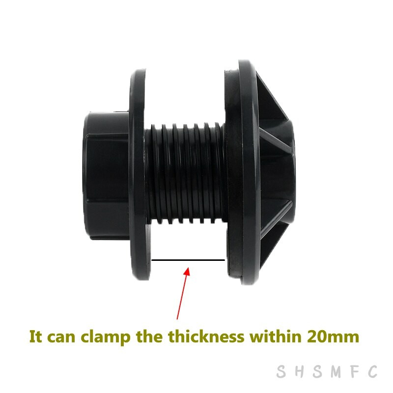 1–8 vnt. 1/2, 3/4, 1 colio UPVC dvigubo sriegio vandens bako jungtys sodo drėkinimo priedai žuvų rezervuaro jungtis