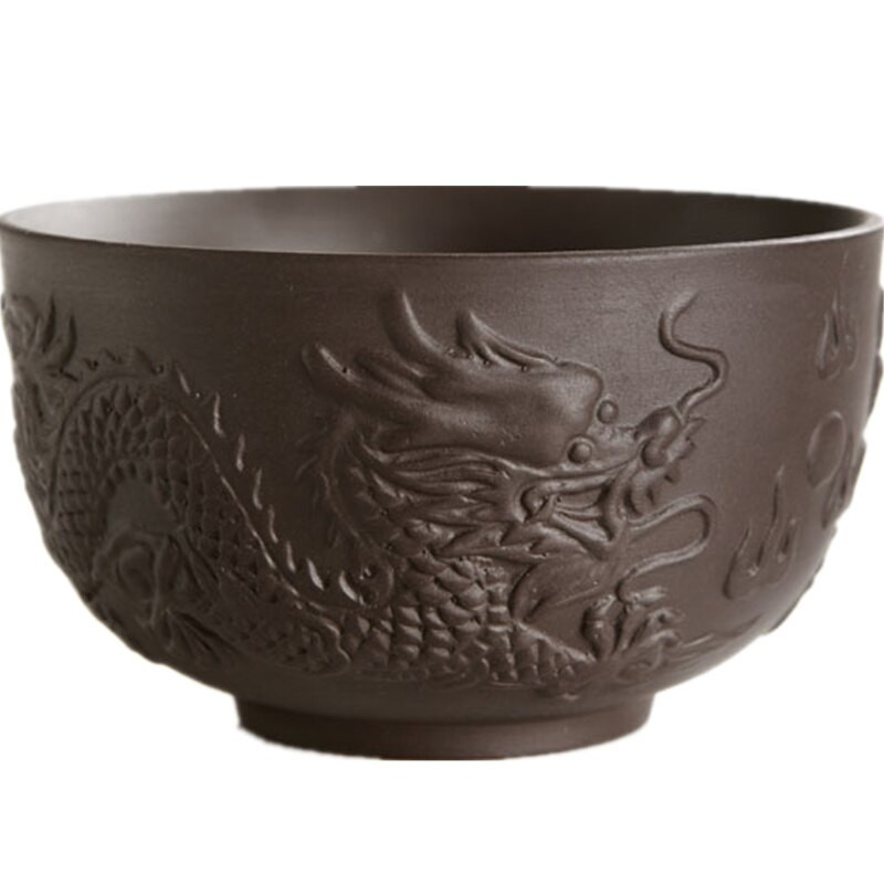100 ml kínai kézzel készített lila Barro sárkány és Phoenix pu'er csésze ivóeszköz Kungfu csésze tea kiegészítők