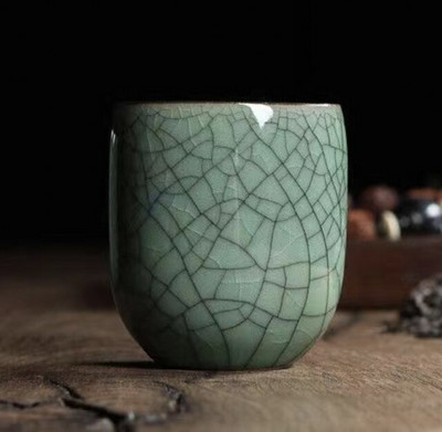 Japán Longquan Celadon teáscsésze Kung Fu teáskészlet kerámia kreatív irodai vizes csésze kézzel készített porcelán teástál ajándék ital