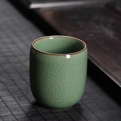 Japán Longquan Celadon teáscsésze Kung Fu teáskészlet kerámia kreatív irodai vizes csésze kézzel készített porcelán teástál ajándék ital