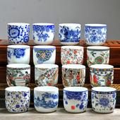 110 ml Jing De Zhen mázas festmény kis kapacitású kerámia teáscsésze porcelán teáscsésze háztartási kínai kung fu csésze teáskészlet kellékek
